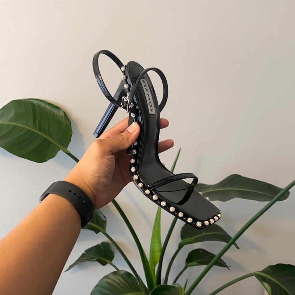 Steve Madden Zelle Black Heels